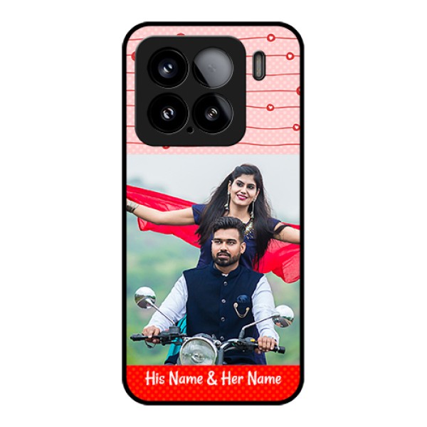 Xiaomi 15 5G Custom Glass Phone Case - Red Pattern Case Design Xiaomi 15 5G Custom Glass Phone Case - Red Pattern Case Design