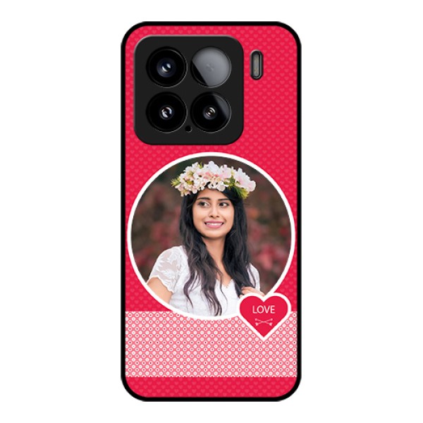 Xiaomi 15 5G Custom Glass Phone Case - Pink Color Pattern Design Xiaomi 15 5G Custom Glass Phone Case - Pink Color Pattern Design