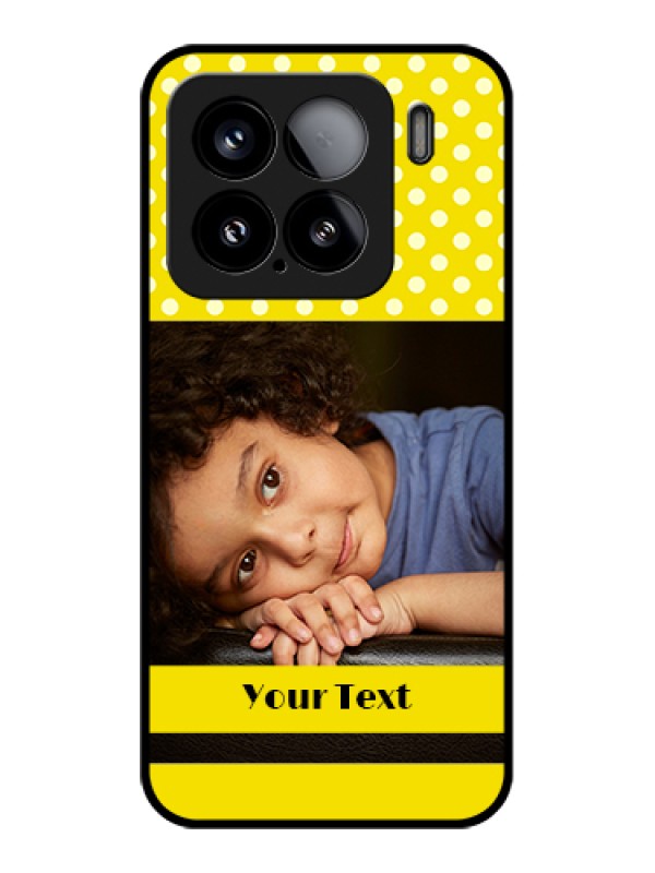 Custom Xiaomi 15 5G Custom Glass Phone Case - Bright Yellow Case Design