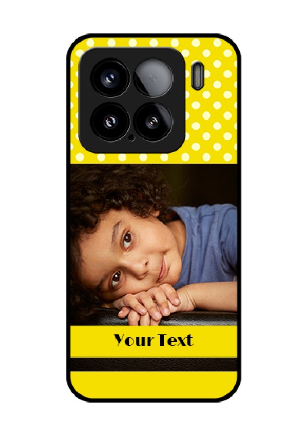 Xiaomi 15 5G Custom Glass Phone Case - Bright Yellow Case Design