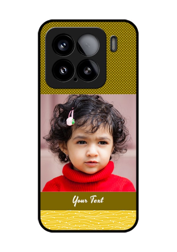 Xiaomi 15 5G Custom Glass Phone Case - Simple Green Color Design