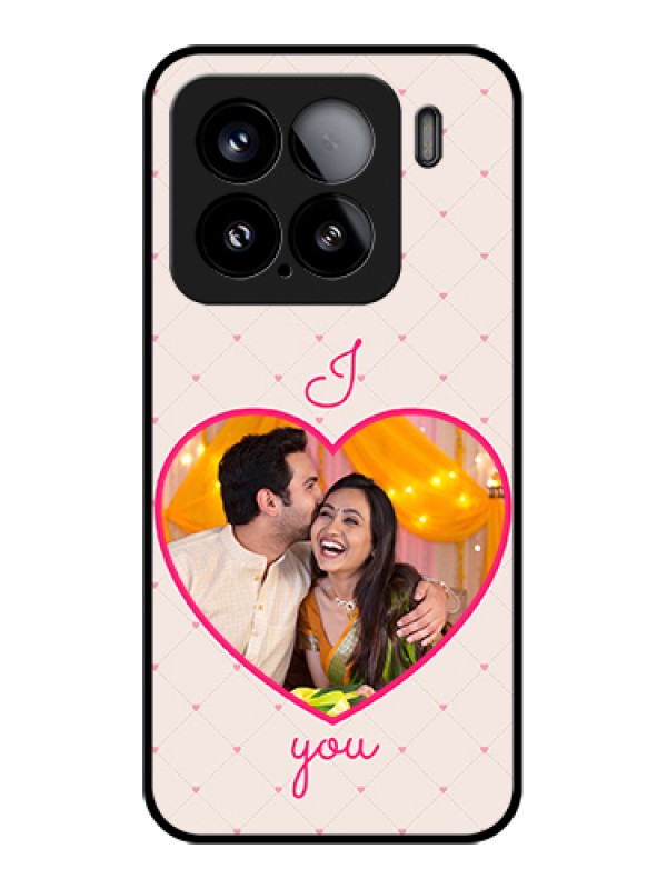 Custom Xiaomi 15 5G Custom Glass Phone Case - Heart Shape Design