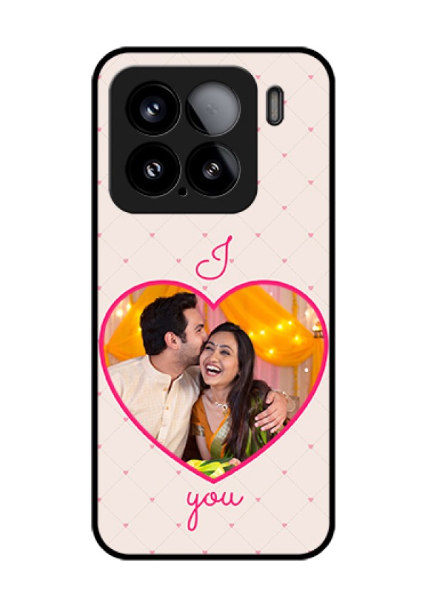 Xiaomi 15 5G Custom Glass Phone Case - Heart Shape Design