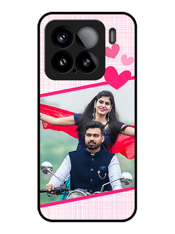 Custom Xiaomi 15 5G Custom Glass Phone Case - Love Shape Heart Design