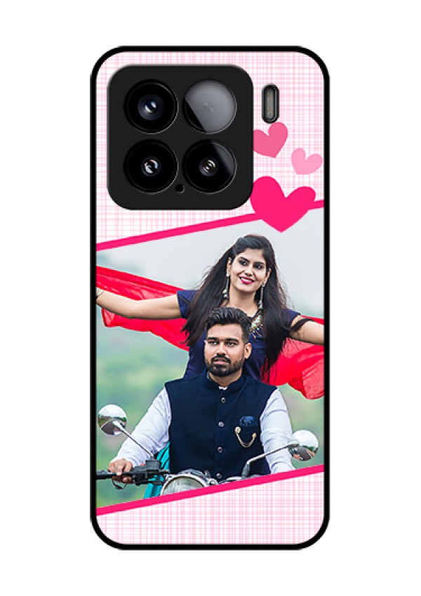 Xiaomi 15 5G Custom Glass Phone Case - Love Shape Heart Design