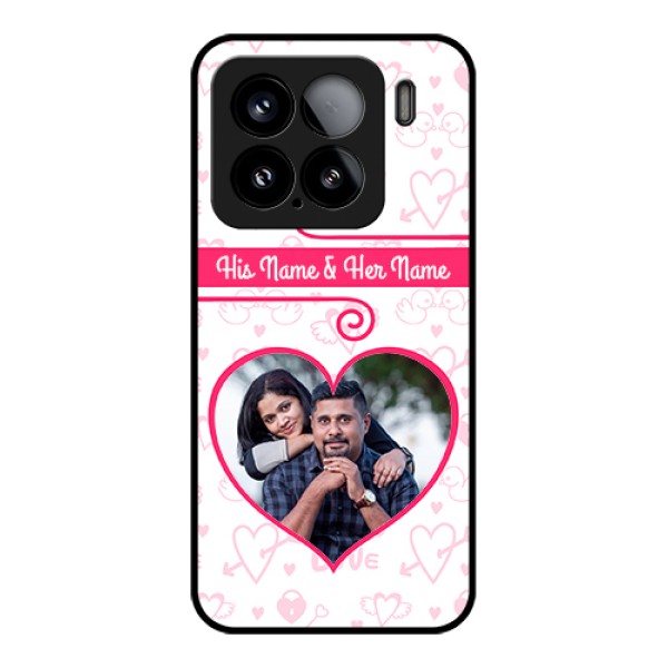 Xiaomi 15 5G Custom Glass Phone Case - Heart Shape Love Design Xiaomi 15 5G Custom Glass Phone Case - Heart Shape Love Design