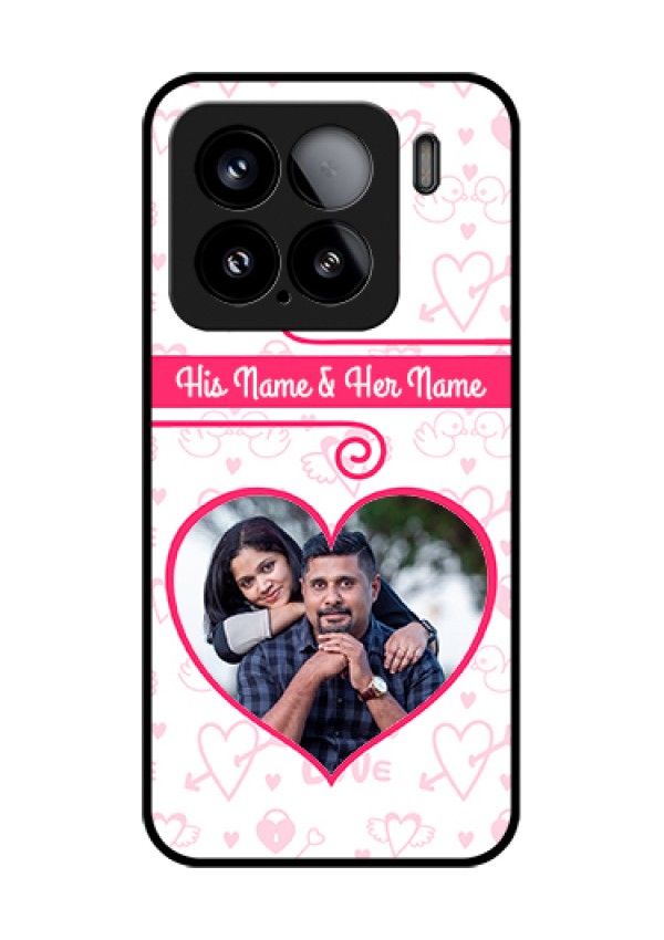 Xiaomi 15 5G Custom Glass Phone Case - Heart Shape Love Design