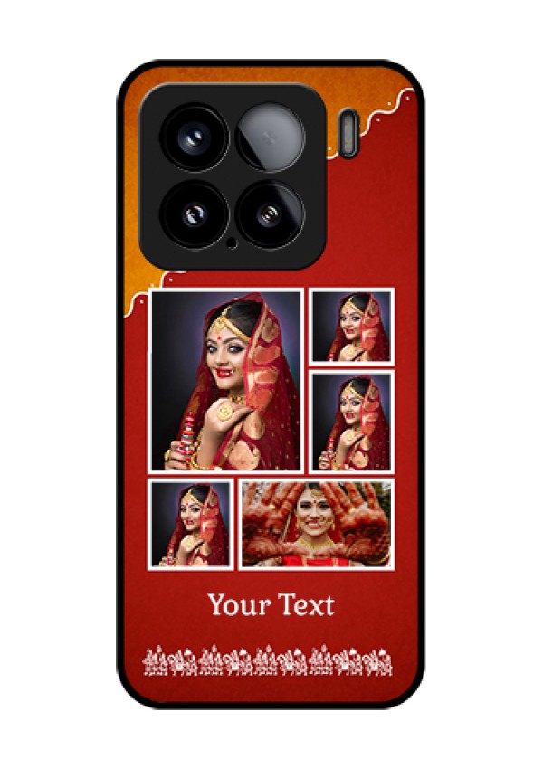 Xiaomi 15 5G Custom Glass Phone Case - Wedding Pic Upload Design