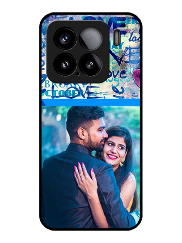 Custom Xiaomi 15 5G Custom Glass Phone Case - Colorful Love Design