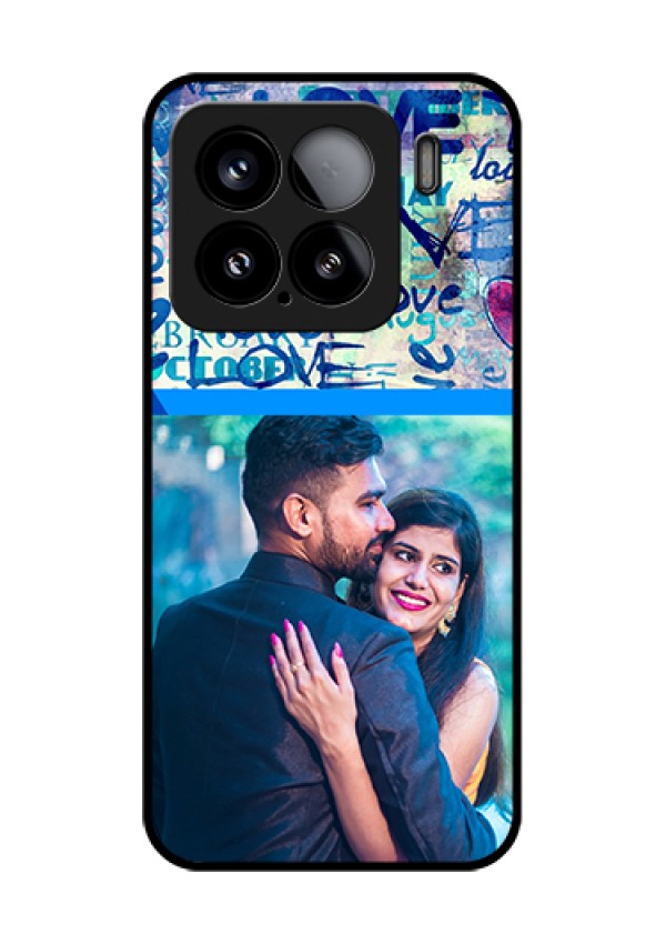 Xiaomi 15 5G Custom Glass Phone Case - Colorful Love Design