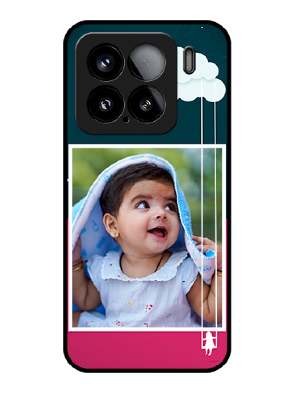 Custom Xiaomi 15 5G Custom Glass Phone Case - Cute Girl With Cloud Design