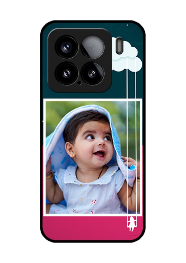 Xiaomi 15 5G Custom Glass Phone Case - Cute Girl With Cloud Design