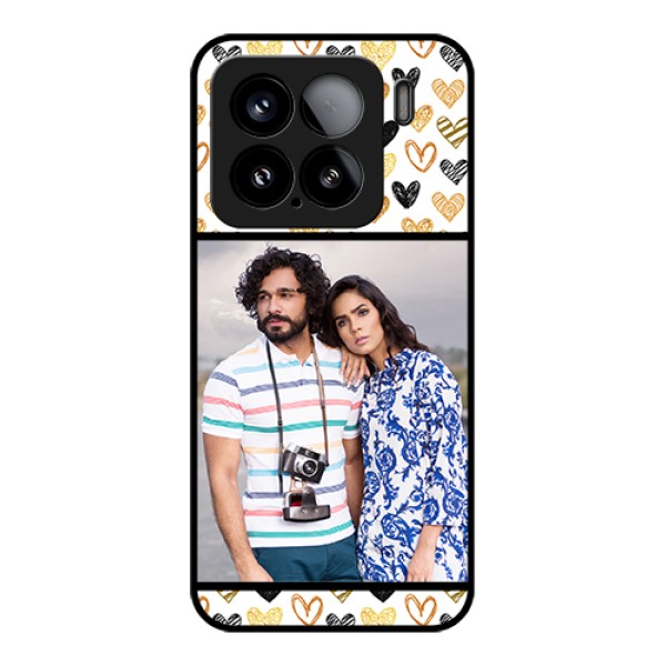 Xiaomi 15 5G Custom Glass Phone Case - Love Symbol Design Xiaomi 15 5G Custom Glass Phone Case - Love Symbol Design