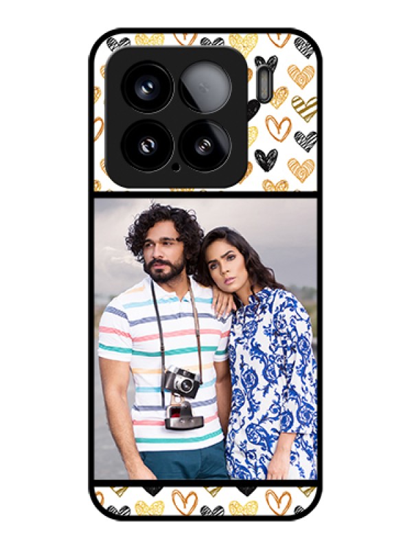 Custom Xiaomi 15 5G Custom Glass Phone Case - Love Symbol Design