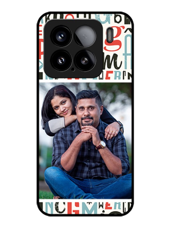 Custom Xiaomi 15 5G Custom Glass Phone Case - Alphabet Design