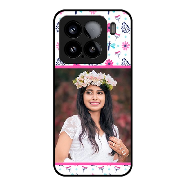 Xiaomi 15 5G Custom Glass Phone Case - Colorful Flower Design Xiaomi 15 5G Custom Glass Phone Case - Colorful Flower Design