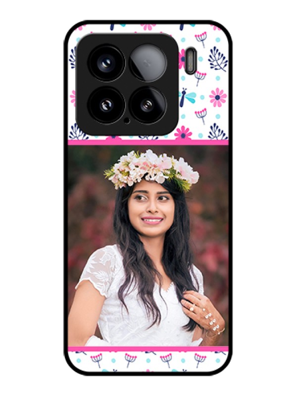 Custom Xiaomi 15 5G Custom Glass Phone Case - Colorful Flower Design