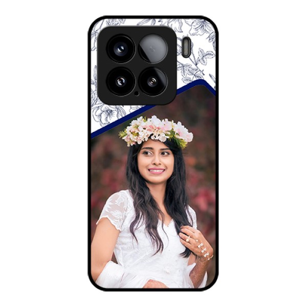 Xiaomi 15 5G Custom Glass Phone Case - Classy Floral Design