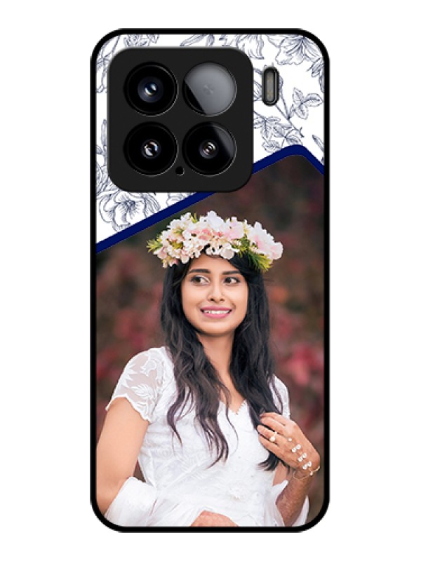 Custom Xiaomi 15 5G Custom Glass Phone Case - Classy Floral Design