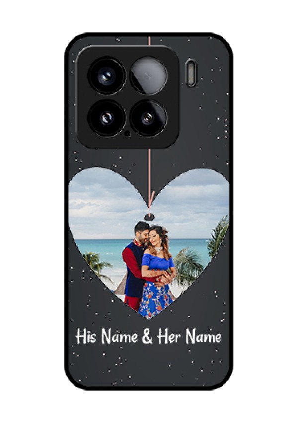 Xiaomi 15 5G Custom Glass Phone Case - Hanging Heart Design