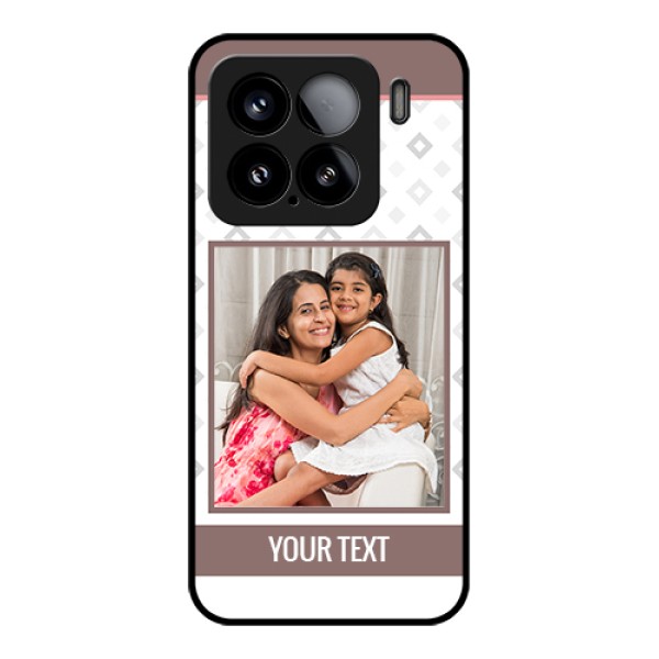 Xiaomi 15 5G Custom Glass Phone Case - Simple Diamond Design Xiaomi 15 5G Custom Glass Phone Case - Simple Diamond Design