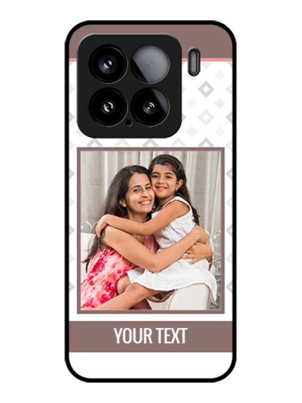 Custom Xiaomi 15 5G Custom Glass Phone Case - Simple Diamond Design