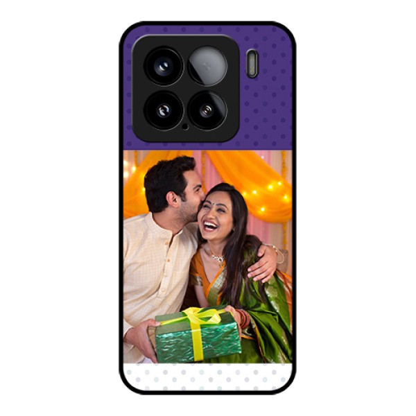 Xiaomi 15 5G Custom Glass Phone Case - Violet Colored Pattern Design Xiaomi 15 5G Custom Glass Phone Case - Violet Colored Pattern Design