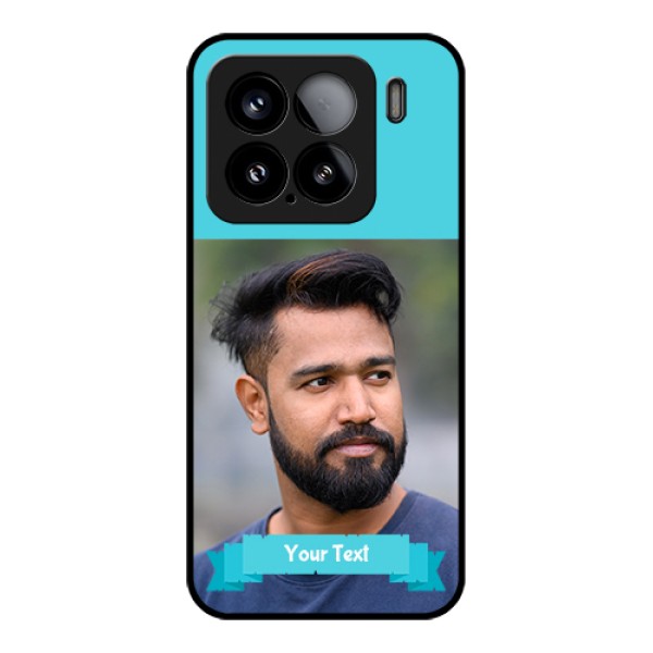 Xiaomi 15 5G Custom Glass Phone Case - Blue Color Design Xiaomi 15 5G Custom Glass Phone Case - Blue Color Design