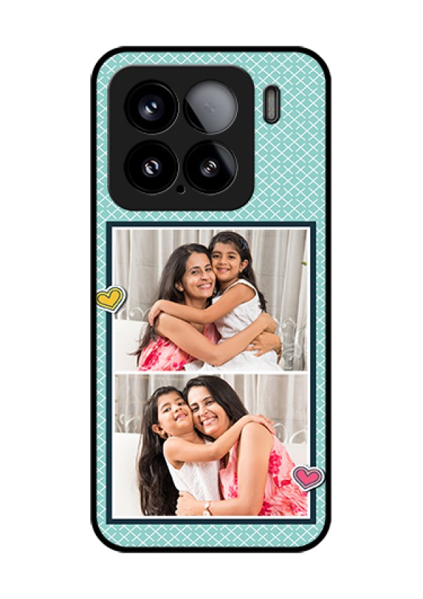 Xiaomi 15 5G Custom Glass Phone Case - 2 Image Holder With Pattern Design