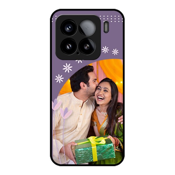 Xiaomi 15 5G Custom Glass Phone Case - Lavender Flowers Design Xiaomi 15 5G Custom Glass Phone Case - Lavender Flowers Design