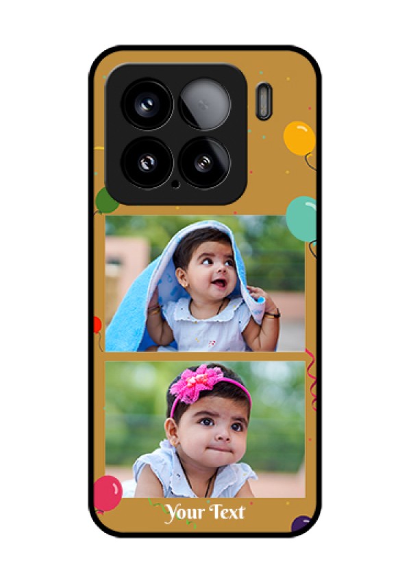 Xiaomi 15 5G Custom Glass Phone Case - Image Holder With Birthday Celebrations Design