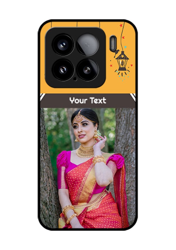 Xiaomi 15 5G Custom Glass Phone Case - With Family Picture And Icons