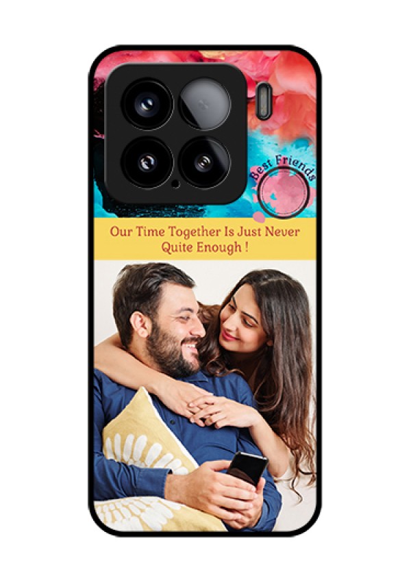 Xiaomi 15 5G Custom Glass Phone Case - Quote With Acrylic Painting Design