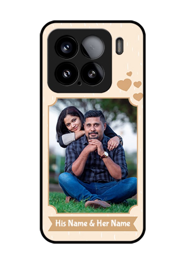 Xiaomi 15 5G Custom Glass Phone Case - With Confetti Love Design