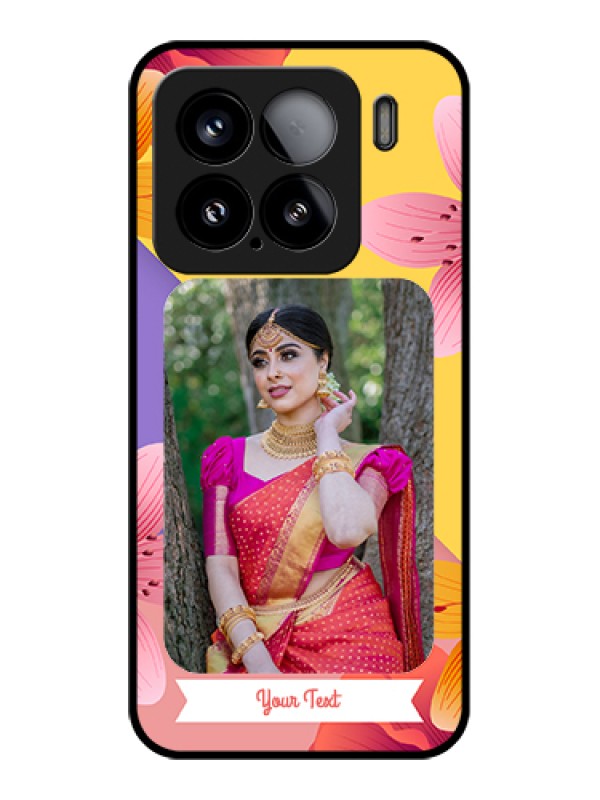 Custom Xiaomi 15 5G Custom Glass Phone Case - 3 Image With Vintage Floral Design