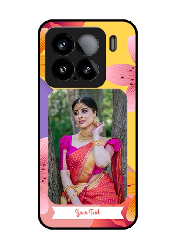 Xiaomi 15 5G Custom Glass Phone Case - 3 Image With Vintage Floral Design