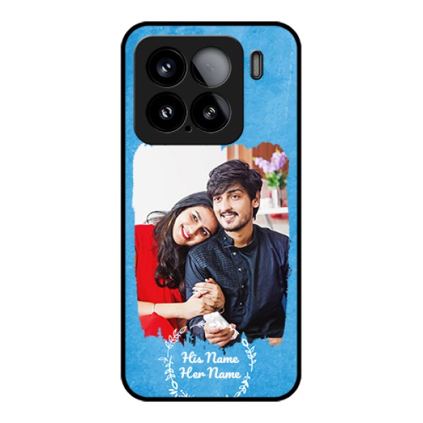 Xiaomi 15 5G Custom Glass Phone Case - Blue Color Vintage Design Xiaomi 15 5G Custom Glass Phone Case - Blue Color Vintage Design
