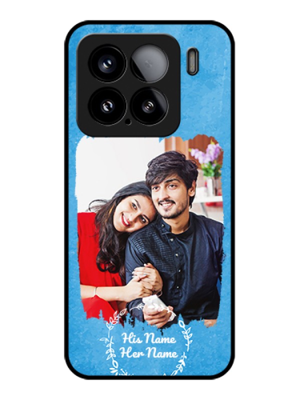 Custom Xiaomi 15 5G Custom Glass Phone Case - Blue Color Vintage Design