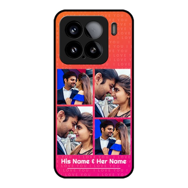Xiaomi 15 5G Custom Glass Phone Case - I Love You Pink Design Xiaomi 15 5G Custom Glass Phone Case - I Love You Pink Design