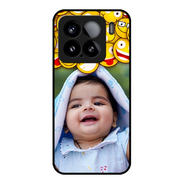 Xiaomi 15 5G Custom Glass Phone Case - With Smiley Emoji Design