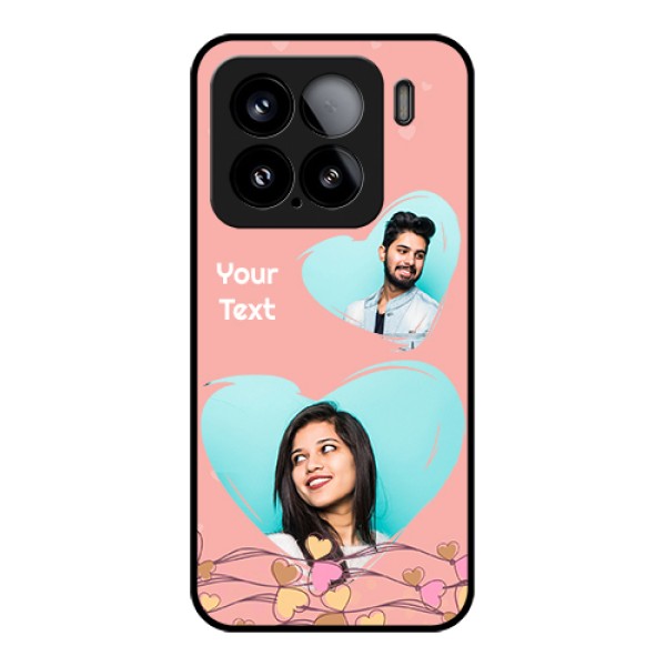Xiaomi 15 5G Custom Glass Phone Case - Love Doodle Design Xiaomi 15 5G Custom Glass Phone Case - Love Doodle Design