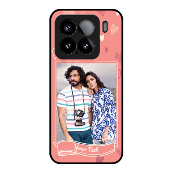 Xiaomi 15 5G Custom Glass Phone Case - Love Doodle Art Design Xiaomi 15 5G Custom Glass Phone Case - Love Doodle Art Design