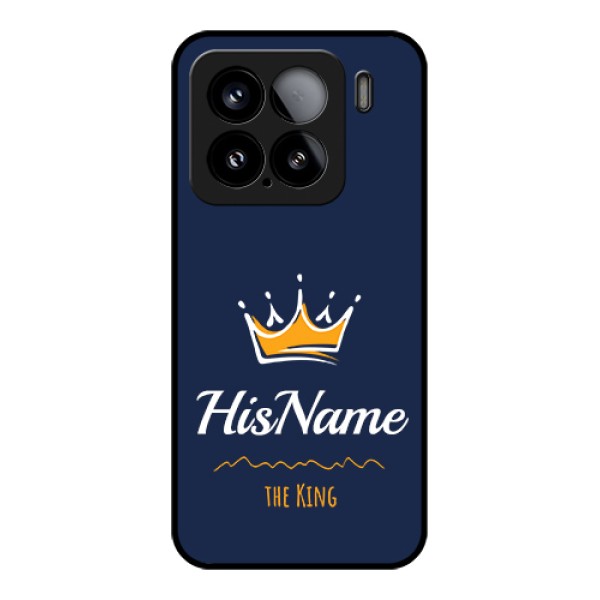 Xiaomi 15 5G Custom Glass Phone Case - King With Name Design