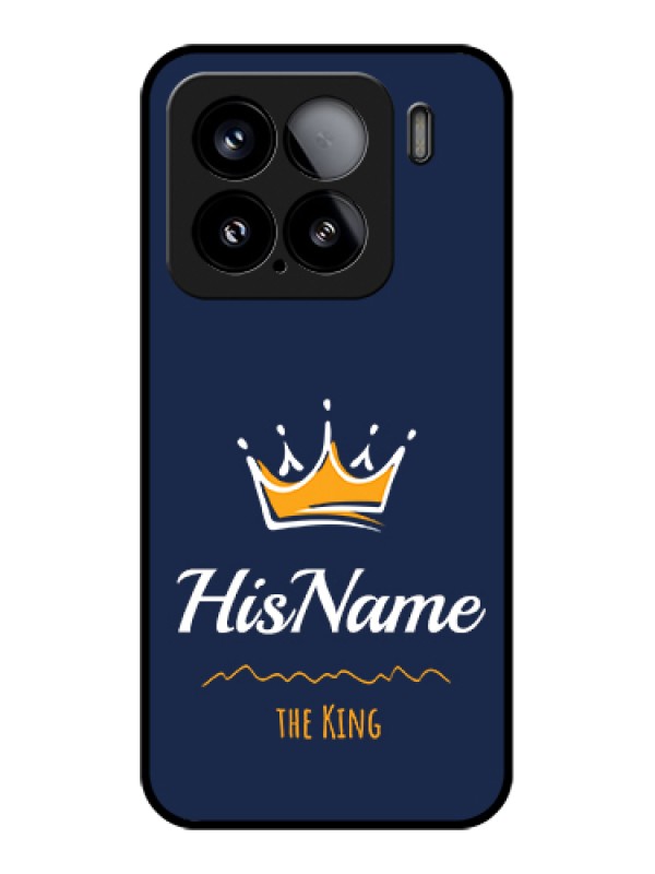 Custom Xiaomi 15 5G Custom Glass Phone Case - King With Name Design