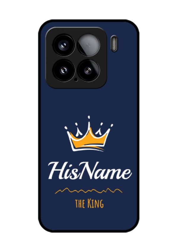 Xiaomi 15 5G Custom Glass Phone Case - King With Name Design