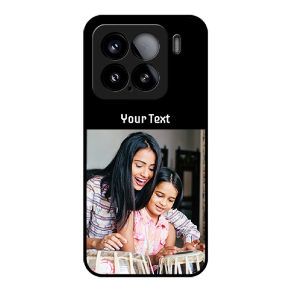 Xiaomi 15 5G Custom Glass Phone Case - Photo With Name Design