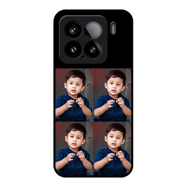 Xiaomi 15 5G Custom Glass Phone Case - 4 Image Holder Design