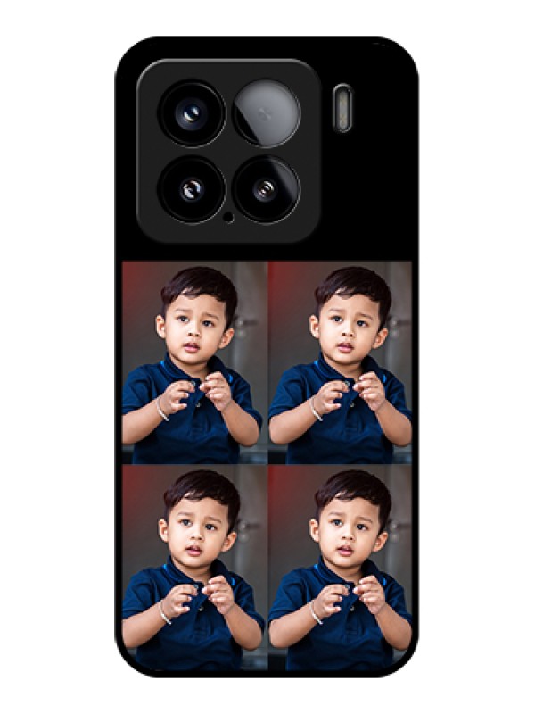 Custom Xiaomi 15 5G Custom Glass Phone Case - 4 Image Holder Design