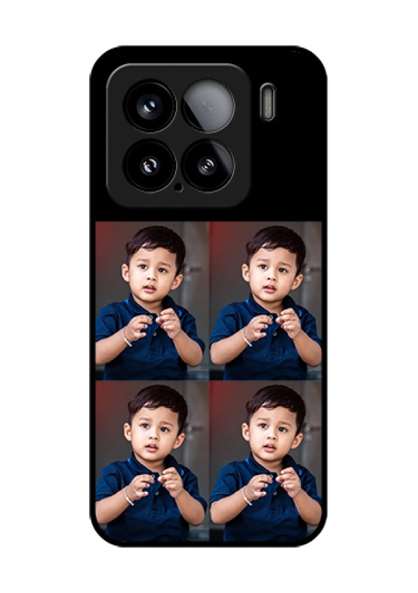 Xiaomi 15 5G Custom Glass Phone Case - 4 Image Holder Design