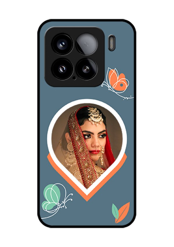 Xiaomi 15 5G Custom Glass Phone Case - Droplet Butterflies Design